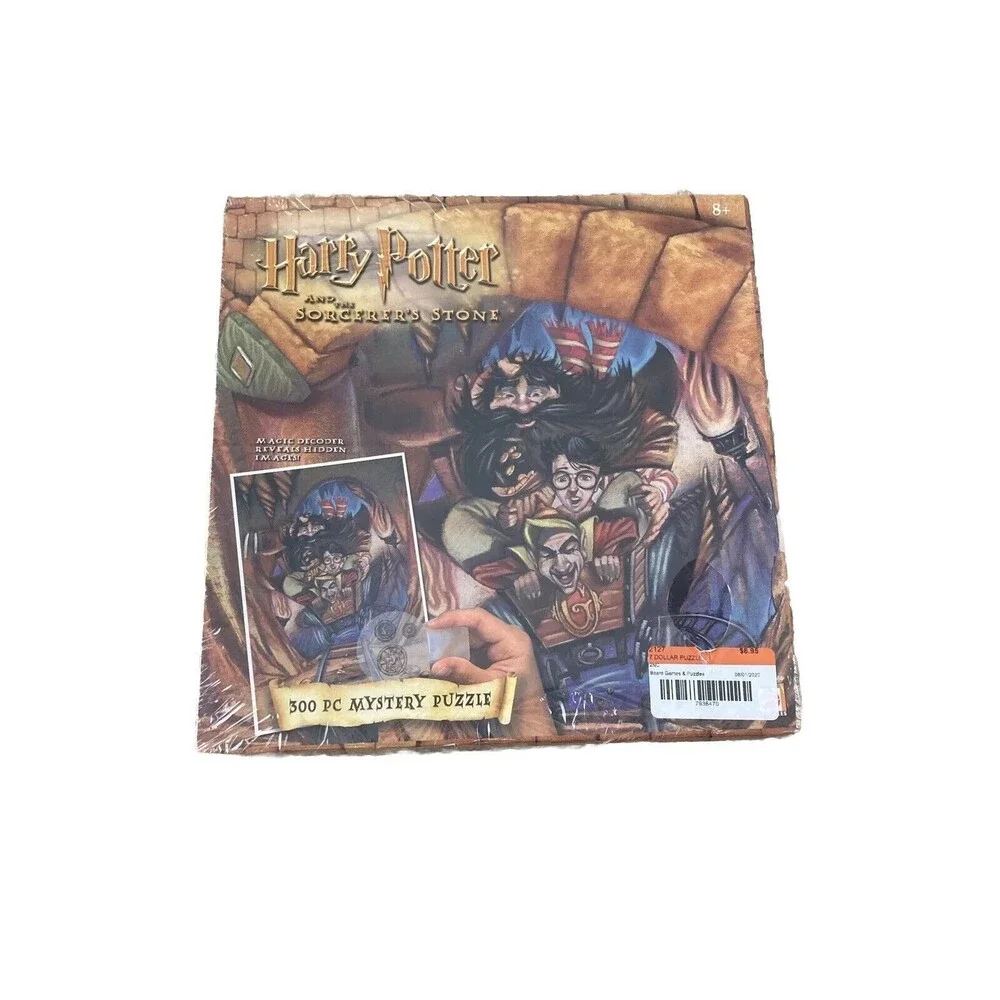VTG Harry Potter and The Sorcerers Stone 300 Piece Mystery Puzzle w/Decoder 2000
